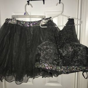 Two piece prom dress